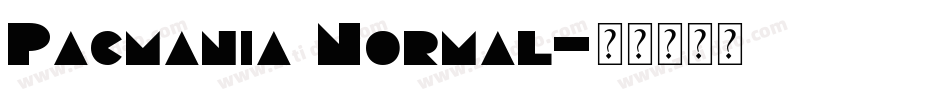 Pacmania Normal字体转换